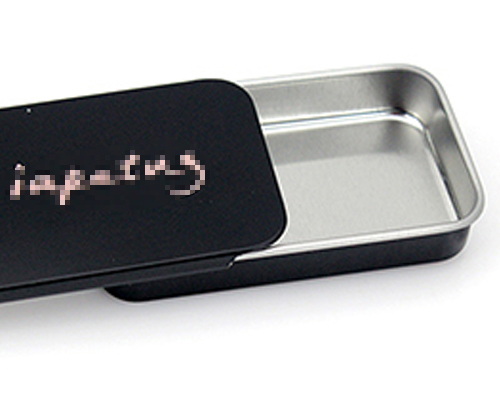 黑色包裝推拉蓋小鐵盒 黑色包裝推拉蓋小鐵盒